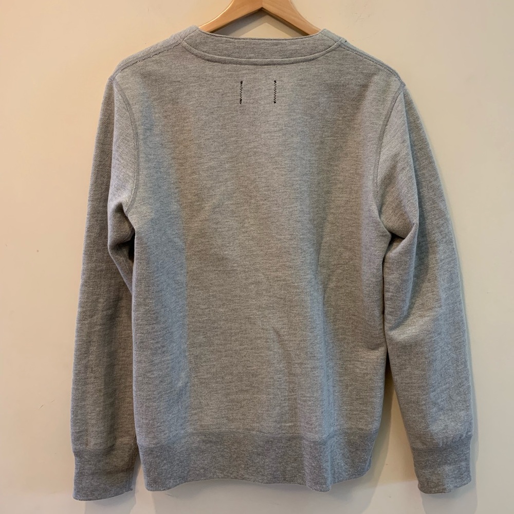 Reigning Champ Gray Cardigan Sweatshirt Medium - Picture 4 of 5